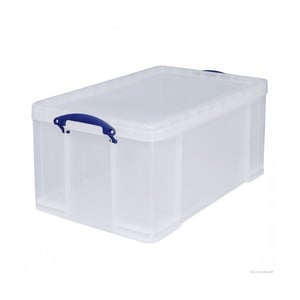 Afbeelding van Really Useful Box opbergdoos | polypropyleen | transparant | 64 liter
