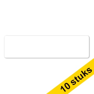 Afbeelding van Djois zelfklevend vloermarkeringssymbool | streep | wit | 10 stuks