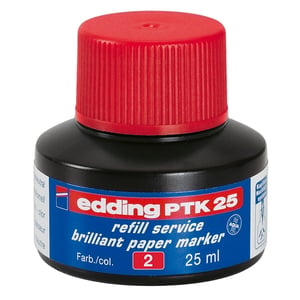 Afbeelding van Edding PTK 25 navulling | rood | 25 ml