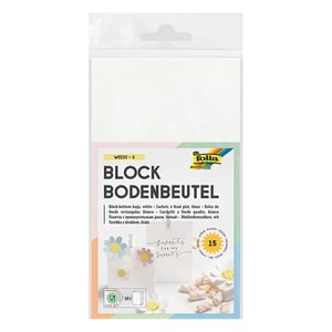 Afbeelding van Folia cadeauzakjes | papier | wit | 100 x 175 x 55 mm | 15 stuks