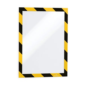 Afbeelding van Durable Duraframe informatiekader | A4 | zelfklevend | zwart/geel | 2 stuks