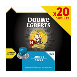 Afbeelding van Douwe Egberts Lungo Decaf koffiecups | 20 stuks