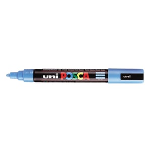 Afbeelding van POSCA PC-5M verfmarker | lichtblauw | ronde punt | 1,8 - 2,5 mm