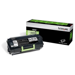 Afbeelding van Lexmark 52D2X00 nr. 522X toner cartridge zwart extra hoge capaciteit (origineel)