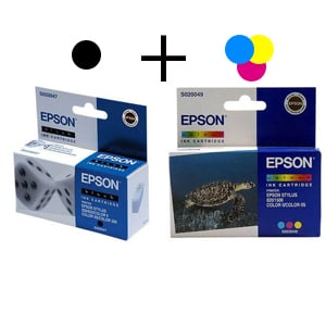 Afbeelding van Epson bundel S020047(bl) + S020049(color)