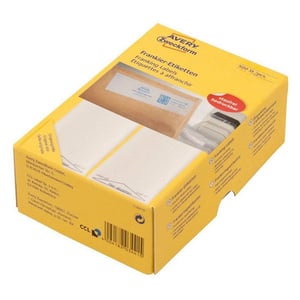 Afbeelding van Avery Zweckform 3442 frankeeretiketten | wit | 135 mm x 48 mm | 500 etiketten