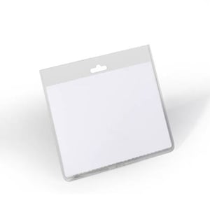 Afbeelding van Durable 813519 gesloten naambadge zonder textielkoord | transparant | 20 stuks