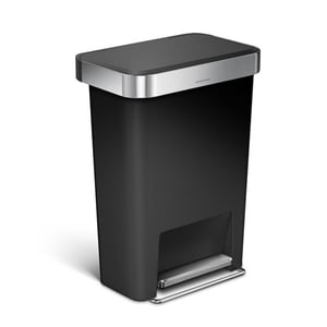 Afbeelding van Simplehuman pedaalemmer | met zakkenhouder | Code K | zwart | 45 liter