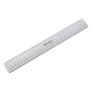 Afbeelding van Westcott 525430 snijliniaal | metaal & staal | grijs | 30 cm