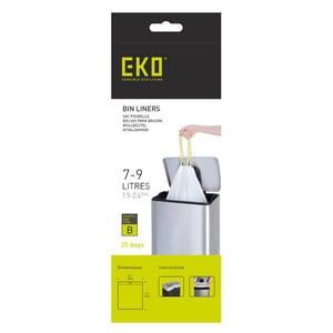 Afbeelding van EKO vuilniszakken | met trekband | type B | 7-9 liter | 25 stuks