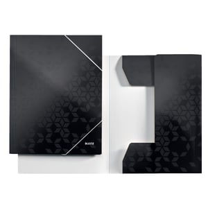 Afbeelding van Leitz 39820095 WOW 3-klepsmap | A4 | karton | zwart