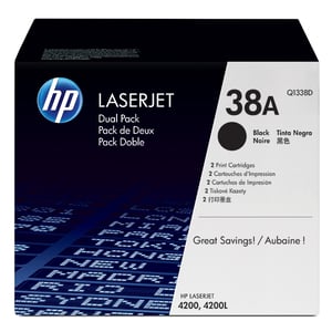 Afbeelding van HP 38D (Q1338D) toner cartridge zwart 2 stuks (origineel)