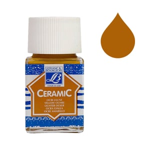 Afbeelding van Lefranc Bourgeois Ceramic glas & porseleinverf 302 | yellow ochre | 50 ml