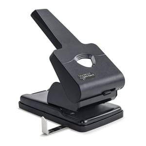 Afbeelding van Rapesco HD865-P Heavy Duty perforator | metaal | zwart | 2-gaats | tot 63 vel