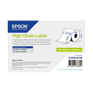 Afbeelding van Epson C33S045728 high gloss label 210 x 297 mm (origineel)