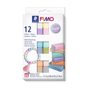 Afbeelding van Staedtler 8023C12-3 Fimo soft klei | pastel | 25g | 12 stuks