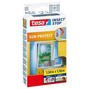 Afbeelding van Tesa vliegenhor Insect Stop | Sun Protect | raam | 130 x 150 cm | zwart