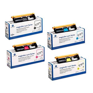 Afbeelding van QMS/Minolta bundel 1710589-1(y)  2(m) 3(c) 4(bl)