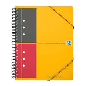 Afbeelding van Oxford 100103453 International Meetingbook | A5 | gelinieerd | oranje | 4-gaats | 80 vel