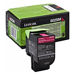 Afbeelding van Lexmark 80C2SM0 nr. 802SM toner cartridge magenta (origineel)