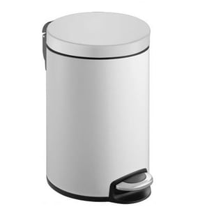 Afbeelding van EKO Serene vuilnisbak | staal/aluminium | wit | 8 liter