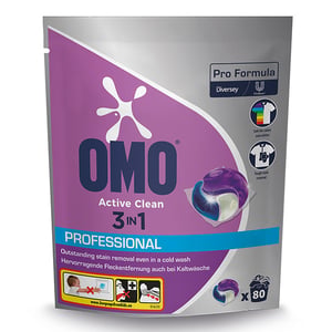 Afbeelding van Omo Pro Formula ActiveClean 3 in 1 Caps | 80 stuks
