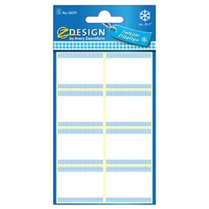 Afbeelding van Avery Zweckform 59371 diepvriesetiketten | blauw-wit | 40 etiketten