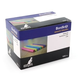 Afbeelding van Kangaro bordkrijt | gekleurd | 100 stuks