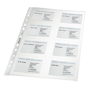 Afbeelding van Leitz Premium showtas visitekaartjes | A4 | 10 stuks