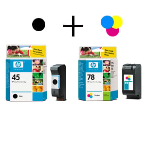 Afbeelding van HP bundel 45(black) + 78A(39 ml,tricolor)