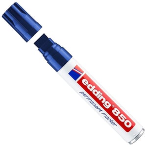 Afbeelding van Edding 850 permanent marker | blauw | beitelvormige punt | 5-15 mm