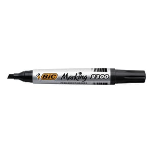 Afbeelding van Bic 2300 Ecolutions permanent marker | zwart | beitel punt | 3,7-5,5 mm