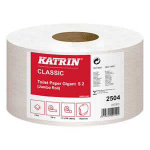 Afbeelding van Katrin toiletpapier | 2-laags | 12 rollen | 600 vel