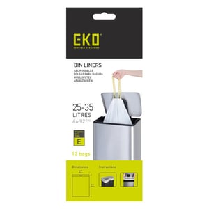 Afbeelding van EKO vuilniszakken | met trekband | type E | 25-35 liter | 12 stuks