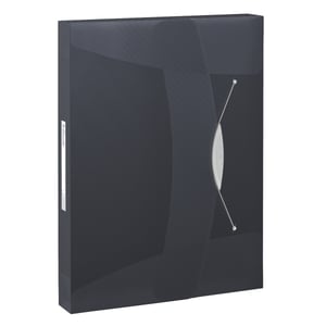 Afbeelding van Esselte 6240 Vivida documentenbox | transparant zwart | 47mm | 380 vel