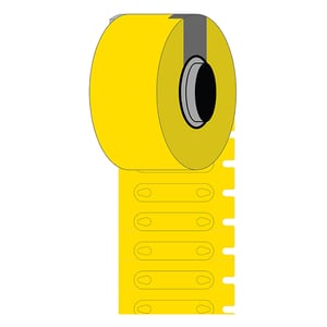 Afbeelding van Brady BM-1-7599-YL-R polyethyleen tags geel | 23 mm x 5,20 mm (origineel)