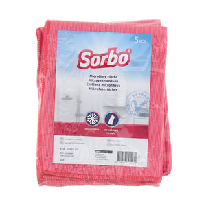 Afbeelding van Sorbo Professionele Microvezeldoek | Rood | 5 stuks