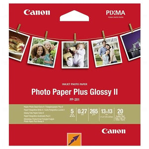Afbeelding van Canon PP-201 fotopapier | glanzend II | 13 x 13 cm | 265 gr. | 20 vel