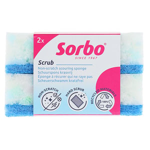 Afbeelding van Sorbo Schuurspons | Krasvrij Recycled | 2 stuks