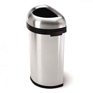 Afbeelding van Simplehuman halfronde afvalbak | Code P | zilver | 60 liter