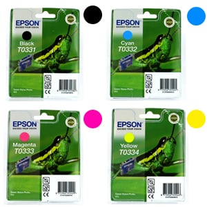 Afbeelding van Epson bundel T0331 serie (black+ cyan+ magenta+ yellow)