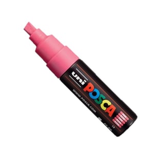 Afbeelding van POSCA PC-8K verfmarker | roze | beitel punt | 8 mm