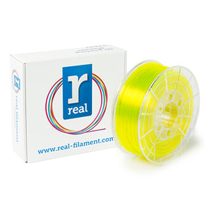 Afbeelding van REAL 3D Filament PETG 2,85 mm Geel Transparant (1 kg)
