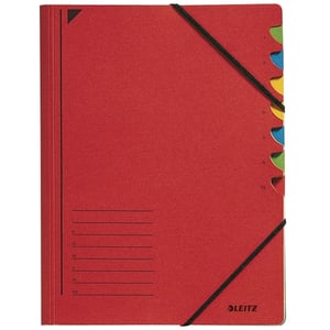 Afbeelding van Leitz sorteermap | rood | 7 tabs