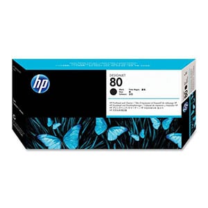 Afbeelding van HP C4820A nr. 80 printkop zwart / printkopreiniger (origineel)