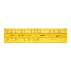 Afbeelding van Aristo AR-5301/3 lettersjabloon | H-profiel | schriftvorm B recht