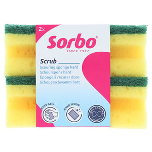 Afbeelding van Sorbo Schuurspons XL Hard | 2 stuks | 11,5x6x4 cm