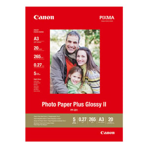 Afbeelding van Canon PP-201 fotopapier | glanzend II | A3 | 265 gr. | 20 vel
