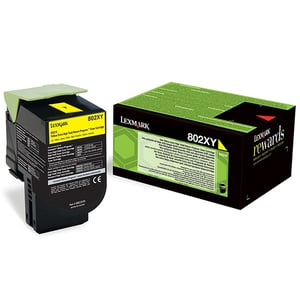 Afbeelding van Lexmark 80C2XY0 nr. 802XY toner cartridge geel extra hoge capaciteit (origineel)