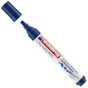 Afbeelding van Edding 1455 kalligrafiepen | staalblauw | 1-5 mm